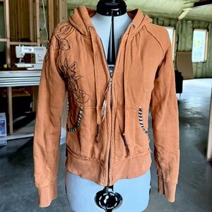 Adriana floral embroidered hoodie